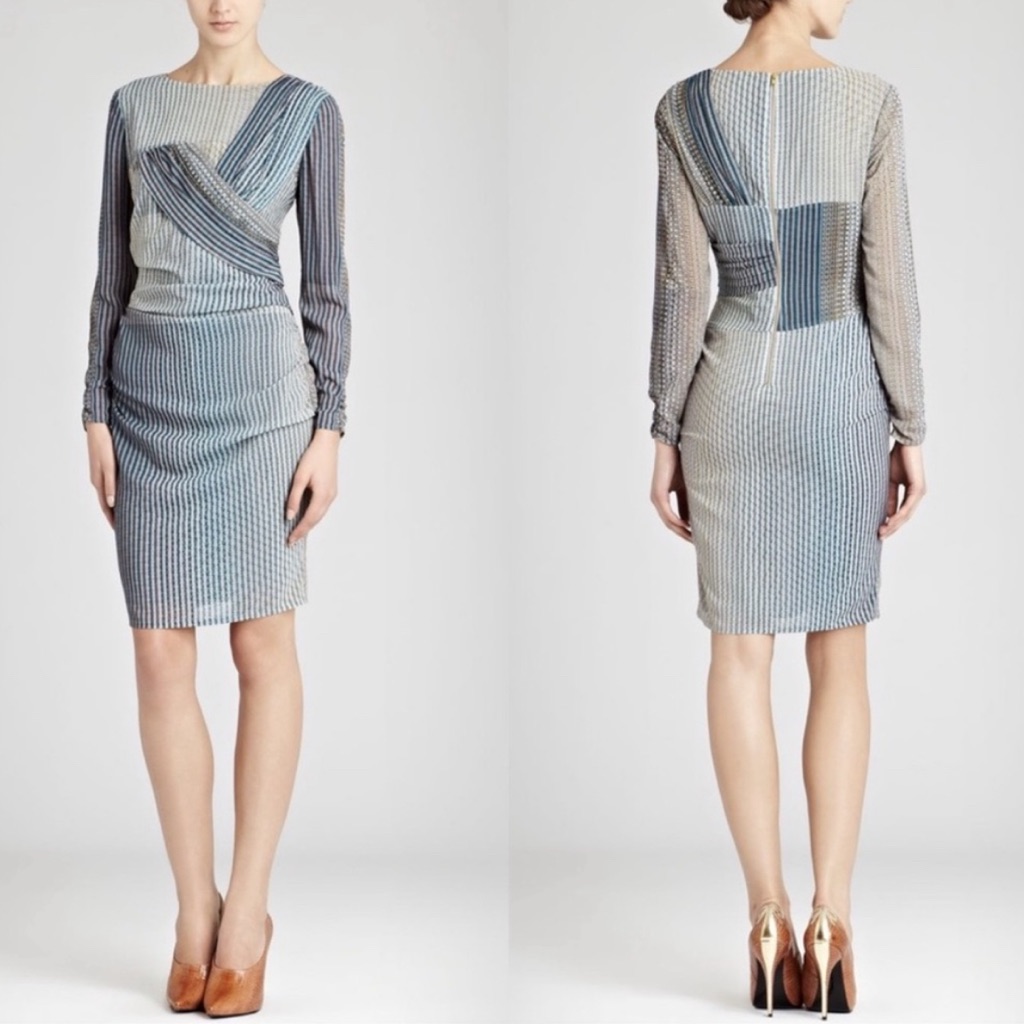 Reiss Beulah Draped Chiffon Dress